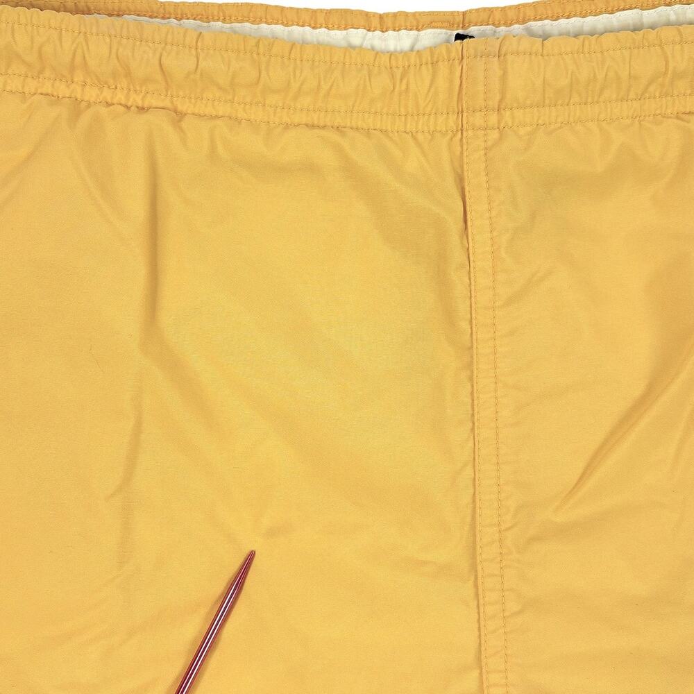 Nautica Swim Trunks Mens M Yellow Navy Colorblock VTG Y2K Board Shorts Lined - Picture 12 of 12
